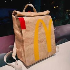 Fun Backpack With Mcdonalds Logo, Heavy Duty Canvas With Snap Closure ***Make A Reasonable Offer, While Supplies Last*** Weird School Supplies, Weird Backpacks, Mcdonalds Bag, Senior Backpacks, Anything But A Backpack Day, Matching Backpacks, Funny Backpacks, Mcdonalds Logo, Fun Backpack