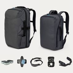 Bag Bundle - Carry-on 2.0 & Daily Bag - Minaal Hip Pads, Daily Bag, Shoulder Sling, Fall Shorts, Long Trips, The Bag, Travel Backpack, Air Mail, Camera Bag