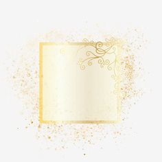 a white and gold background with an empty paper in the middle, on top of it