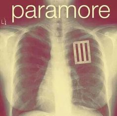 an x - ray image of the chest and lungs with the words paramore on it