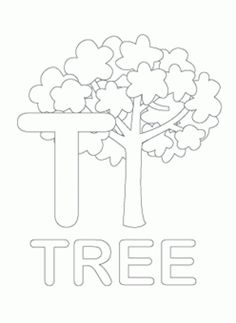 a tree with the word't'in front of it and an image of a tree