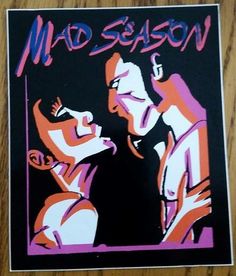 a sticker with the words mad season on it