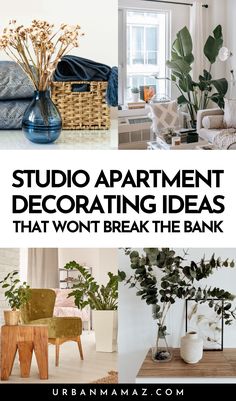 the words studio apartment decorating ideas that won't break the bank