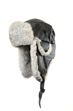 Don't mess around in freezing weather! Wear the Crown Cap NAPA Leather Aviator Hat! Premium 100% leather outer combines with a plush 100% rabbit-fur lining to trap body heat against your head and ears, keeping you nice and toasty in frigid conditions. Earflaps can be worn up or down as needed. This winter hat will prove to be a must-have in your cold-weather ensemble! Imported.Manufacturer style #: 2-96380.   Premium 100% leather outer  Plush, warm 100% rabbit-fur lining  Earflaps can be worn up Leather Hat With Ear Flaps For Outdoor, Shearling Hat With Faux Fur Lining And Ear Flaps, Leather Hats With Faux Fur Lining And Ear Flaps, Sheepskin Hat With Faux Fur Lining And Ear Flaps, Winter Windproof Leather Hat, Winter Leather Windproof Hat, Sheepskin Hats With Ear Flaps For Outdoor, Sheepskin Outdoor Hat With Ear Flaps, Winter Leather Hats For Outdoor