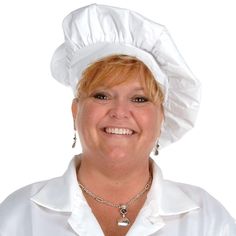 Beistle "Oversized Chef's" Hat in white color fits to most of the sizes and is ideal for Italian night parties. Beistle "Oversized Chef's" Hat in white color is made of fabric material with a piece of velcro for comfortable fit. Hat provides fun look at food parties. White. Theme: Food. Material: Fabric. One size fits most. Hat has velcro closure. Italian Night, Night Parties, Bbq Kitchen, Chef Hat, Chefs Hat, Caps For Women, Costume Party, Fabric Material, Fashion Inspo Outfits