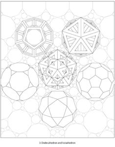 an abstract coloring page with geometric shapes in black and white, including the center surrounded by circles