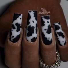 Cow Print Nails, Print Nails, Animal Print Nails, Instagram Nails, Brown Nails, Minimalist Nails, Heart Nails