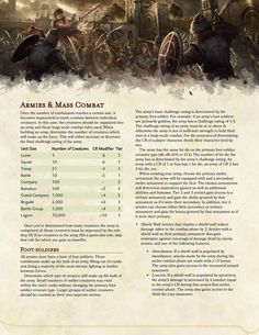 the page is full of information about how to use it for warhammer and mass combat