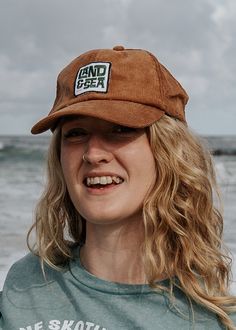 Channelling all the vintage vibes with our 100% cotton corduroy cap. With a 6 panel structure, low profile, soft unstructured fit and buckle & grommet strap this is just a really great hat! (We may be biased) Finished with an embroidered Land & Sea patch. Each piece is finished by hand in our studio using carefully curated materials. Soft unstructured crown Strap with buckle and grommet Low profile 6 panel 100% cotton ONE SIZE FITS ALL Casual 5-panel Dad Hat For Beach, Casual Corduroy Baseball Cap With Curved Bill, Casual 5-panel Baseball Cap For Beach, Summer Brown Baseball Cap For Outdoor Activities, Casual Adjustable Corduroy Trucker Hat, Casual Corduroy Hat With Curved Bill, Casual Corduroy 5-panel Baseball Cap, Casual Corduroy Snapback Baseball Cap, Brown Curved Bill Baseball Cap For Summer