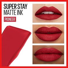 Brand New Condition On This Maybelline Superstay Matte Ink Liquid Lipstick In “20-Pioneer” Never Used, I Don’t Wear Liquid Lipsticks Anymore So I Never Bothered Using It. No Box Shade: 20- Pioneer Color: Perfect True Red Shade Finish: Matte Retails For $11 Online Images Are Accurate Examples Of Item Maybelline Matte Ink, Lipstick Remover, Superstay Maybelline, Maybelline Super Stay Matte Ink, Nude Liquid Lipstick, Red Liquid Lipstick, Maybelline Lipstick, Maybelline Superstay, Amazon Canada