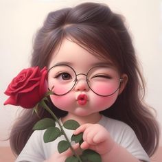 Girl With Glasses, Wallpapers Cute, Cute Images For Dp, Cartoon Character Pictures, Cute Couple Cartoon