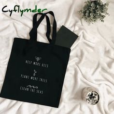 Cyflymder Harajuku Tumblr Graphic Ladies Shopping Bag Handbags Cloth Canvas Tote Bags Women Eco Shopper Bags, Shopper Bag, Canvas Tote, Bags Women, Bags Handbags, Tote Bags, Harajuku, Bee, Tote Bag