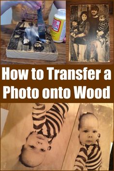 how to transfer a photo onto wood