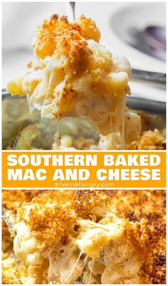 this southern baked macaroni and cheese casserole is the perfect side dish