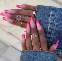 V Tip Nails, Rebellious Fashion, Nail Goals, Edgy Nails, Glow Nails, Bling Acrylic Nails