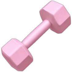 a pink dumbbell is shown against a white background