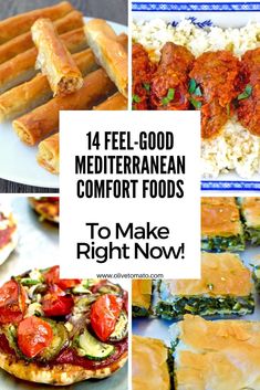 14 Mediterranean Diet Comfort Food Recipes To Make Right Now - Olive Tomato Comfort Food Healthy, Greek Salad Ingredients, Olive Tomato, Greek Diet, Foods To Make, Greek Chickpeas, Cauliflower Dishes