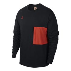 Nike ACG Long-Sleeve Top Black Habanero Red T-shirts Red T Shirts, Comfy Jackets, Nike Acg, Nike Tshirt, Red Tshirt, Stylish Sneakers, Black T Shirt, Men's Nike, Black Tshirt