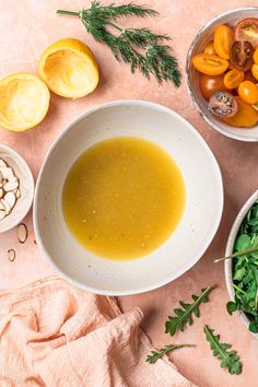 Whole grain mustard salad dressing in a white bowl, with salad ingredients positioned around the outside of the bowl. Vegetables Grilled, Balanced Salad, Vinegar Salad Dressing, Honey Mustard Vinaigrette, Lemon Tahini Dressing, Favorite Salad, Fennel Salad, Mustard Dressing