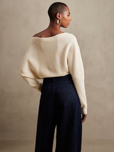 High Waist Fashion, Off Shoulder Sweater, Sweater White, Dressed To Kill, Future Plans, Fall 2022, Shoulder Sweater, White Sweaters, Dressed Down