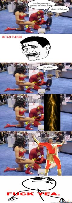 30 Incredibly Funny Shazam Memes That Will Make Fans Go Crazy Laughing | GEEKS ON COFFEE Crazy Laughing, Mark Strong, Deadman Wonderland, Dc Villains, Marvel Legends Series, Dc Comics Characters, Go Crazy