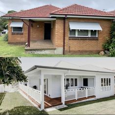 before and after photos of a house in australia