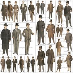 1890 Fashion Mens, Fashion Through The Ages, Mens Fashion Silhouettes, Antique Fashion Vintage Style, 1880s Mens Fashion, Early 1900s Mens Fashion, Victorian Fashion Men, 1880s Fashion Mens, 1850s Fashion Men