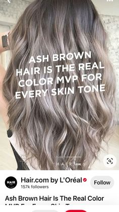 Brown Hair Trends, Ash Brown Hair Color, Ash Hair, Ash Brown Hair, Shorthair Hairstyles, Caramel Highlights, Blending Gray Hair, Ash Blonde Hair, Summer Hair Color For Brunettes