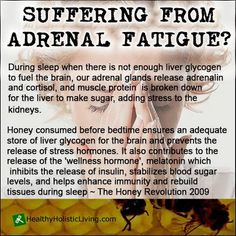 .This is very interesting. Ever wonder why Grandma always told you to have some tea with honey before bed? Low Hemoglobin, Nutritional Healing, Copper Toxicity, Fatigue Remedies, Chronic Fatigue Remedies, Endo Warrior, Improving Health, Adrenal Gland, Mthfr Gene