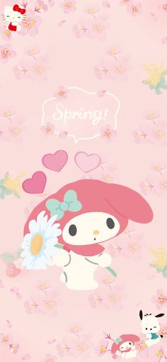 Hello Kitty Imagenes, Sanrio Wallpaper, Hello Kitty My Melody, Cutie Patootie, My Flower, Anime Drawings, Cute Wallpapers