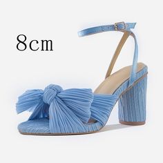 ★  Condition: Brand New ★ Available Sizes: US4.5-12/UK2.5-10/AU3-11/EUR35-46 ★ Heel Height: About 8 CM / 3.15 Inch ★ Width: Medium (B, M) ★ Material: Faux Leather Please Note： ☆ Our size is Asain Normal Size.     If your feet are a little wide, please choose a size larger,thanks. We can ship to Worldwide.If you can not use Buy it now Pls contact us.   1.Please allow a little error due to manual measurement. 2.The color maybe a little difference because of the light,screen reflection etc. 3.If you are not sure what size to choose, you can tell us your height and weight, we will recommend the right size for you. 1. We Ship to Worldwide. 2. We ship your orders within 5-10 business days after the payment cleared. 3. Item shipped from China via China Post Airmail, reach most of the countries wi Fairy High Heels, Silver High Heels, Bow Heels, Chunky Heels Sandals, Peep Toe Sandals, Bow Knot, Shoe Inspo