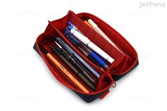 Kamio Japan Paco-Tray Pen Case - Navy - KAMIO JAPAN 04277 Rectangular Study Organizers With Pen Slots, Pencil Case With Pen Holders For Organization, Functional Rectangular Pencil Case For Organization, Functional Rectangular Stationery Case With Pen Slots, Functional Pencil Case With Pen Holders, Functional Pencil Case With Pen Holders For Organization, Functional Stationery With Pen Slots For Storage, Functional Stationery With Pen Holders For Study, Functional Pencil Case For Storage