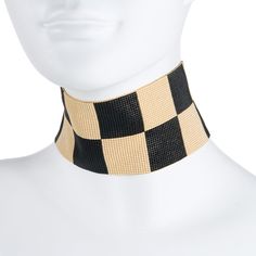 Inti Choker - Black and Nude - www.artesano.net Straw Pouch, Black Choker, Shoe Gifts, Custom Initials, Geometric Patterns, Choker, Beaded Jewelry, Glass Beads, Jewelry Collection