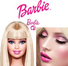 Twenty Something, Barbie Halloween, Barbie Makeup, Barbie Costume, Doll Makeup, Barbie Party, Pink Makeup, Halloween Looks