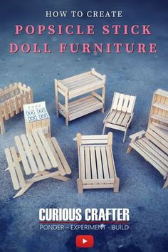 how to create popsicle stick doll furniture