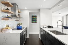 the kitchen is clean and ready for us to use in its new owner's home