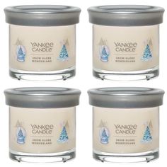 yankee candle snow globe candles set of 4