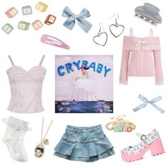 Made by me // dont repost Crybabycore Outfits, Melanie Martinez Concert Outfit Ideas, Melanie Martinez Concert Outfit, Melanie Concert, Concert Ideas