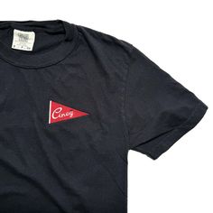 Rep the Queen City with this heavyweight cotton short sleeve shirt. Embroidery features the Northland's signature Cincy script design. Color: Black Size: Embroidery has a 2.5" width. Size pictured is a medium (see last photo for size chart) Materials: 6.1 oz, 100% ring spun preshrunk cotton (Comfort Colors) Cotton Crew T-shirt With Embroidered Graphics, Crew Neck Cotton T-shirt With Embroidered Graphics, Cotton Crew Neck T-shirt With Embroidered Graphics, Cotton Crew T-shirt With Embroidered Text, Crew Cotton T-shirt With Embroidered Logo, Classic Cotton Top With Embroidered Graphics, Cotton Short Sleeve Shirt With Embroidered Logo, Streetwear Crew T-shirt With Embroidered Text, Streetwear Embroidered Text Crew T-shirt