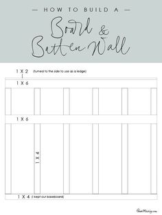 how to build a bar and batten nail pattern