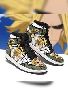 Get your order. Toshinori Yagi My Hero Academia Anime High Air Jordan 1S Shoes Sneakers For Men Women Ht. #hero academia #anime high #air jordan #academia anime #Anime #jordan 1 #Shoes Mha Shoes, 1s Shoes, Academia Shoes, Shoes Sneakers For Men, Toshinori Yagi, My Hero Academia Anime, Air Jordan 1s, Diy Sneakers, Jordan 13 Shoes