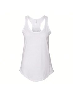 4 oz./yd, 60/40 combed ringspun cotton/polyester, 30 singles. Self-fabric neckline and armholes. Curved hem. Tear away label.Women's Gathered Racerback Tank (White) White        All Women Clothing, size features are:Bust: ,Length: ,Sleeve Length: Basic White Cotton Tank Top, Everyday Cotton Tank Top With Scoop Back, Cotton Scoop Back Tank Top For Everyday, White Cotton Basic Tank Top, Everyday Cotton Scoop Back Tank Top, Cotton Scoop Neck Tank Top For Sports, Basic Cotton Tank Top With Scoop Back, White Crew Neck Cotton Tank Top, Cotton Relaxed Fit Racerback Top