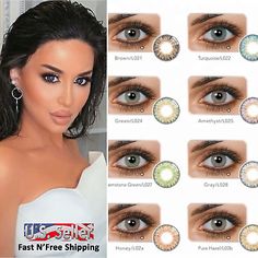 Contacts Colored, Makeup Eyeshadow Brown Eyes, Best Colored Contacts, Eye Makeup Cut Crease, Evening Eye Makeup, Skin Tone Makeup