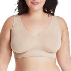 Hanes Women's Cozy Wireless Bra, Full-Coverage Pullover Bra, Seamless T-Shirt Bra New With Tags Size Medium Comfortable Stretch Tops Bra Friendly, Seamless V-neck Top For Relaxation, Comfortable Solid Color Bra-friendly Top, Seamless Full Coverage Tops For Loungewear, Seamless Full Coverage Loungewear Tops, Bra Pattern, T-shirt Refashion, Shirt Refashion, Comfortable Bras