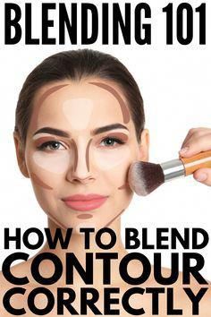 How to Blend Contour: 9 Tips and Products | If you’re looking for step by step tips and tutorials to teach you how to blend contouring like a pro, this post is for you! Whether you prefer to work with brushes or a sponge, a contour stick or powder, have a round or square face, we’ll teach you how to use contour and highlight for a sculpted look you’ll love! #howtocontour #contourmakeup #contour #contouring How To Blend Contouring, Blend Contour, Quincera Hairstyles, Contouring For Beginners, Face Contouring Makeup, Hair Quince, Contouring Makeup, Eyeliner Hacks, Face Makeup Tips