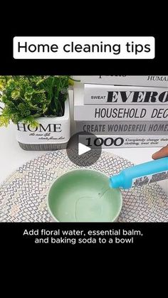 a person is using a bowl to clean their dishes