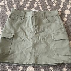 It Has A Cargo Looking Pockets On Sides Never Worn But No Tags Green Sage, Skirts For Kids, Sage Color, Abercrombie Kids, Sage Green, Light Green, Mini Skirt, Womens Skirt, Mini Skirts