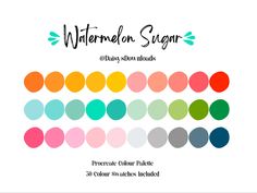 the color scheme for watermelon sugar