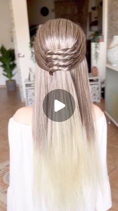 Argentea Lo 🇮🇹 on Instagram: "I🩶 this beautiful half up hairstyle!
Do you like? 👍🏻 or 👎🏻? 

#braidsformyhair #braids #braidsbraidsbraids #braidtutorial #waterfallbraid #frenchbraid #dutchbraids #twistbraids #hairtutorial #hairvideos #hairgoals #hairideas #hairglamvideos #hairtips #hairhack #summerhair #backtoschool #easyhairstyles #creativehairstyles #peinados #trenzas #trecce #acconciature #halfuphairstyle" Half Up Half Down Long Hair, Hair Designs For Girls, Half Up Hairstyle, Up Hairdos, Wind Rose, Face Shape Hairstyles, Hair Braid Videos, Beauty Tips For Hair, Wild Hair