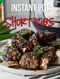 Instant Pot Short Ribs, Instant Pot Asian, Beef Short Ribs Recipe, Best Pressure Cooker Recipes, Chinese Beef, Beef Short Rib Recipes, Fluffy Rice, Asian Beef, Short Ribs Recipe